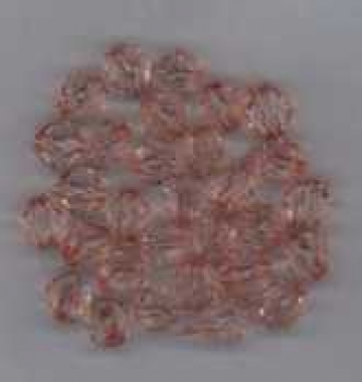 Facettenperlen transparent lachs